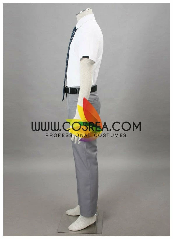 Cosrea Bleach Karakura High School Male Summer Cosplay Costume