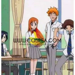 Cosrea Bleach Karakura High School Male Summer Cosplay Costume