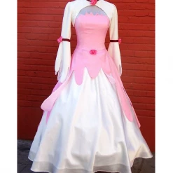 Cosrea Code Geass Euphiemia Pink Satin Cosplay Costume