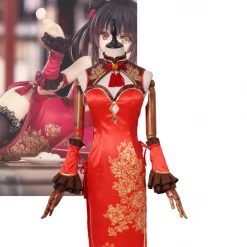 Cosrea Date A Live Kurumi Tokisaki Qipao Dress Cosplay Costume Cosplay Costumes