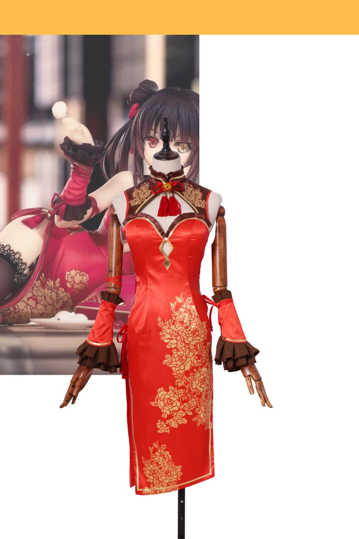 Cosrea Date A Live Kurumi Tokisaki Qipao Dress Cosplay Costume Cosplay Costumes
