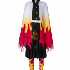 Cosrea Demon Slayer Rengoku Kyojuro Printed Cosplay Costume Cosplay Costumes