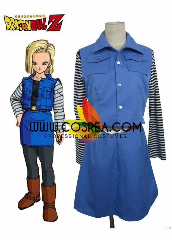 Cosrea Dragonball Number 18 Cosplay Costume