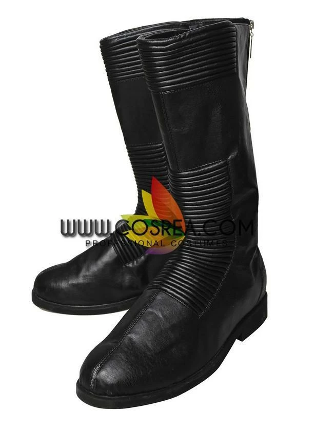 Cosrea Cosplay Costumes Black Bolt Inhumans PU Leather Cosplay Costume