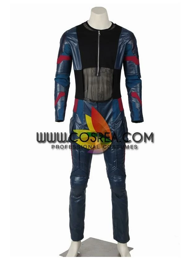 Cosrea Captain America Civil War PU Leather Cosplay Costume