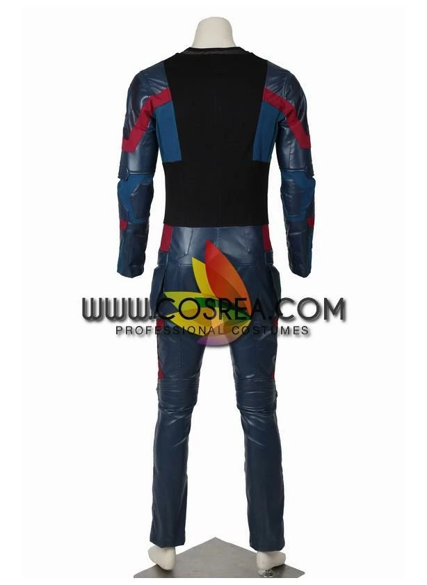 Cosrea Captain America Civil War PU Leather Cosplay Costume
