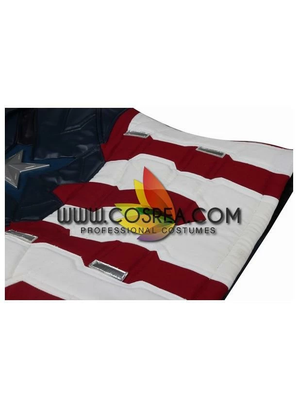 Cosrea Captain America Civil War PU Leather Cosplay Costume