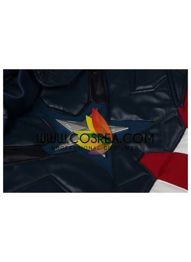 Cosrea Captain America Civil War PU Leather Cosplay Costume