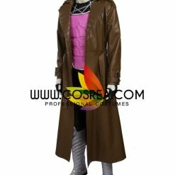 Cosrea Cosplay Costumes Gambit PU Leather Cosplay Costume