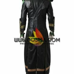 Cosrea Loki The First Avengers PU Leather Cosplay Costume