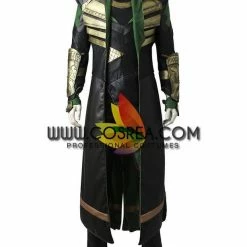Cosrea Loki The First Avengers PU Leather Cosplay Costume