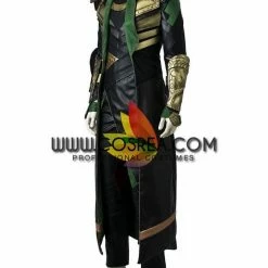 Cosrea Loki The First Avengers PU Leather Cosplay Costume