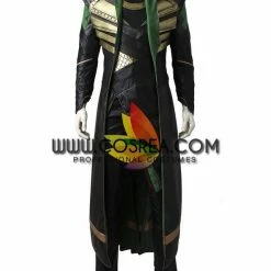 Cosrea Loki The First Avengers PU Leather Cosplay Costume