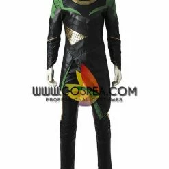Cosrea Loki The First Avengers PU Leather Cosplay Costume