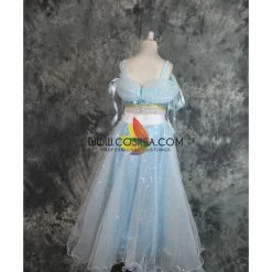 Cosrea Aladdin Jasmine Blue Sequined Cosplay Costume Disney Inspired