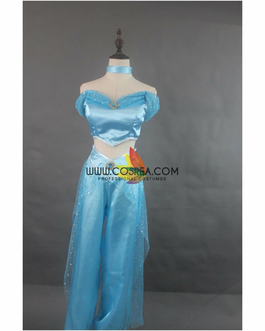 Cosrea Aladdin Jasmine Classic Satin Cosplay Costume Disney Inspired