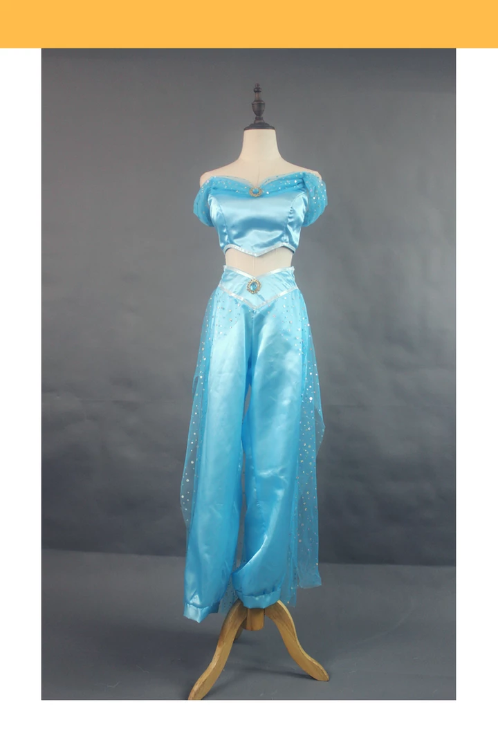 Cosrea Aladdin Jasmine Classic Satin Cosplay Costume Disney Inspired