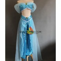 Cosrea Aladdin Jasmine Sequin Fabric Cosplay Costume