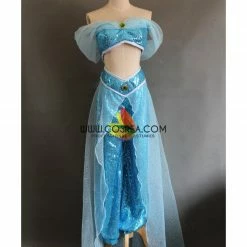 Cosrea Aladdin Jasmine Sequin Fabric Cosplay Costume