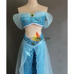 Cosrea Aladdin Jasmine Sequin Fabric Cosplay Costume