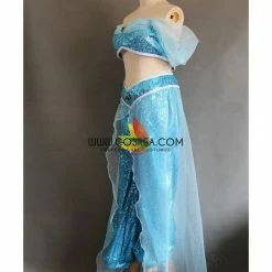 Cosrea Aladdin Jasmine Sequin Fabric Cosplay Costume