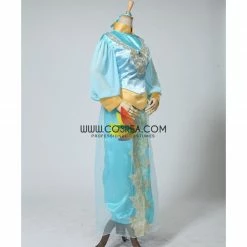 Cosrea Aladdin Princess Jasmine Satin With Chiffon Sleeves Cosplay Costume