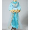 Cosrea Aladdin Princess Jasmine Satin With Chiffon Sleeves Cosplay Costume