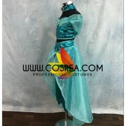 Cosrea Girls Size Jasmine Sequin Fabric Cosplay Costume Disney Inspired