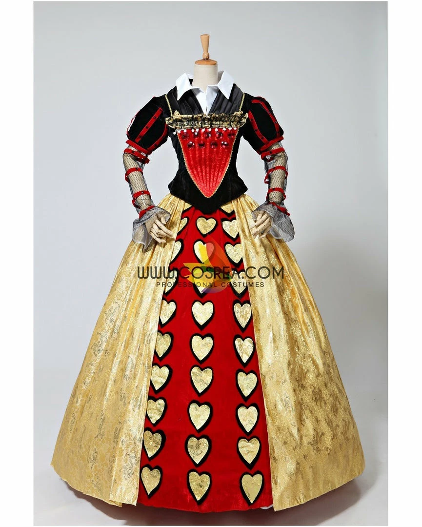 Cosrea Alice In The Wonderland Red Queen Cosplay Costume Disney Inspired