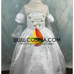 Cosrea Girls Size White Queen Cosplay Costume Disney Inspired