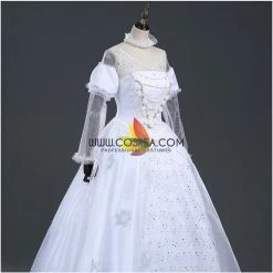 Cosrea Disney Inspired Alice In The Wonderland White Queen Cosplay Costume