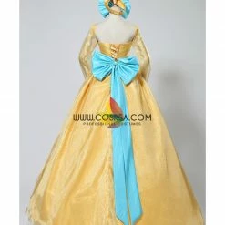 Cosrea Disney Inspired Anastasia Light Gold Satin Cosplay Costume