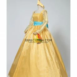 Cosrea Disney Inspired Anastasia Light Gold Satin Cosplay Costume