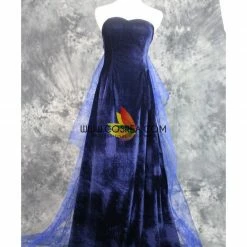 Cosrea Disney Inspired Anastasia Navy Blue Formal Evening Gown Cosplay Costume
