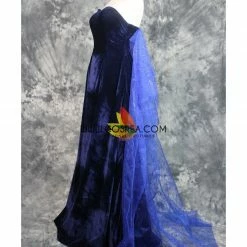 Cosrea Disney Inspired Anastasia Navy Blue Formal Evening Gown Cosplay Costume