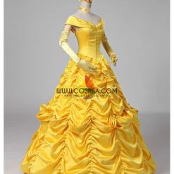 Cosrea Beauty And Beast Belle Classic Ballgown Cosplay Costume