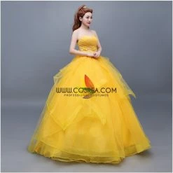 Cosrea Beauty And Beast Belle Classic Basque Style Cosplay Costume Disney Inspired
