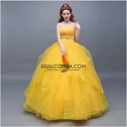 Cosrea Beauty And Beast Belle Classic Basque Style Cosplay Costume Disney Inspired