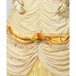 Cosrea Disney Inspired Beauty And Beast Belle Classic Brocade Velvet Cosplay Costume