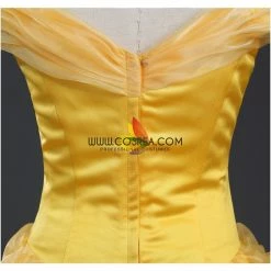 Cosrea Beauty And Beast Belle Classic Multilayer Organza Tulle Cosplay Costume