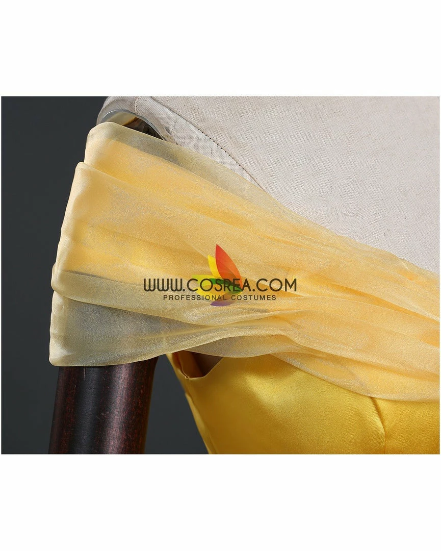 Cosrea Beauty And Beast Belle Classic Multilayer Organza Tulle Cosplay Costume