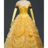 Cosrea Beauty And Beast Belle Classic Multilayer Organza Tulle Cosplay Costume