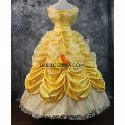 Cosrea Beauty And Beast Belle Classic Multilayer Tulle Cosplay Costume Disney Inspired