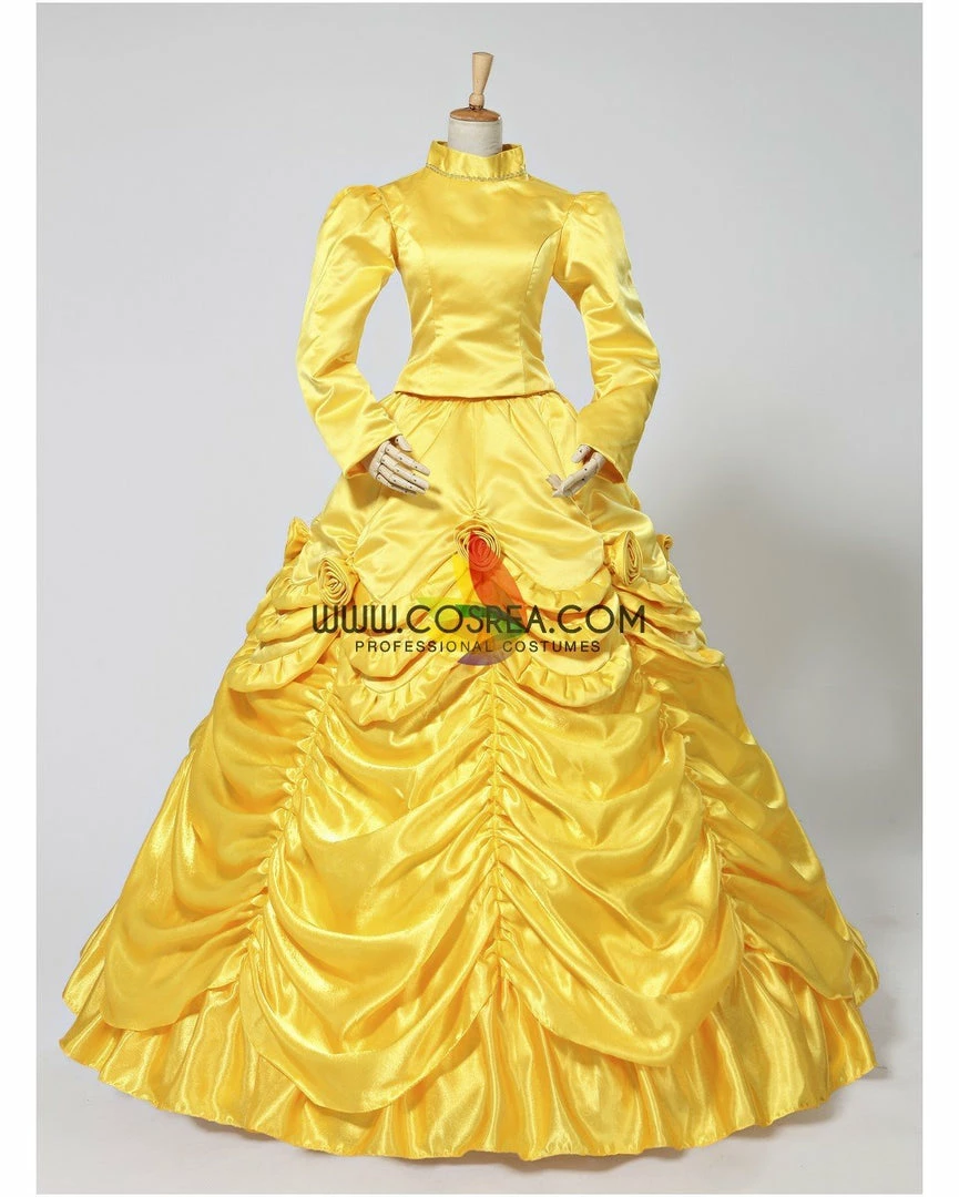 Cosrea Disney Inspired Beauty And Beast Belle Classic Winter Cosplay Costume