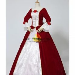 Cosrea Disney Inspired Beauty And Beast Belle Velvet Holiday Cosplay Costume