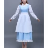 Cosrea Beauty And Beast Belle Classic Peasant In Satin Cosplay Costume