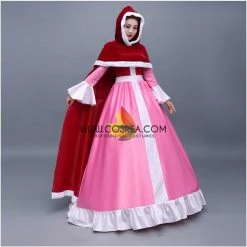 Cosrea Beauty And Beast Classic Belle Winter Cosplay Costume Disney Inspired