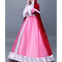 Cosrea Beauty And Beast Classic Belle Winter Cosplay Costume Disney Inspired