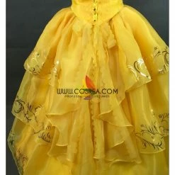 Cosrea Beauty And Beast Live Action Belle Classic Ballgown Cosplay Costume Disney Inspired