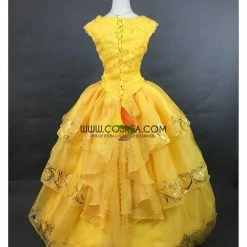 Cosrea Beauty And Beast Live Action Belle Classic Ballgown Cosplay Costume Disney Inspired